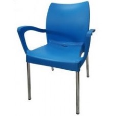 Silla Metal Plastic Con Descansa Brazo